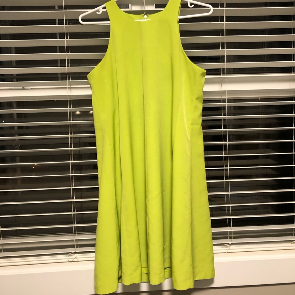 Neon green dress
